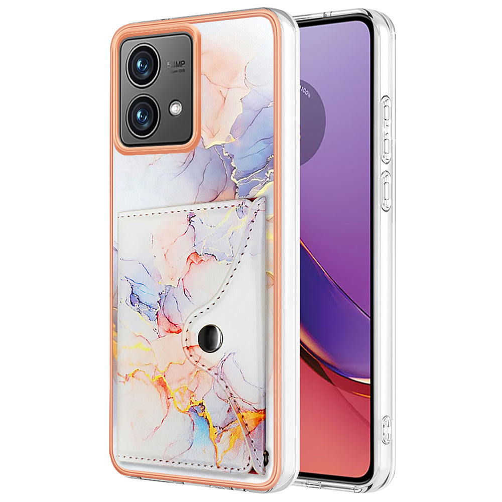 YB Leather Coating Series-9 for Motorola Moto G84 5G Case Card Holder Kickstand IMD Leather+TPU Phone Cover YB Leather Coating Series-9 for Motorola Moto G84 5G Case Card Holder Kickstand IMD Leather+TPU Phone Cover
